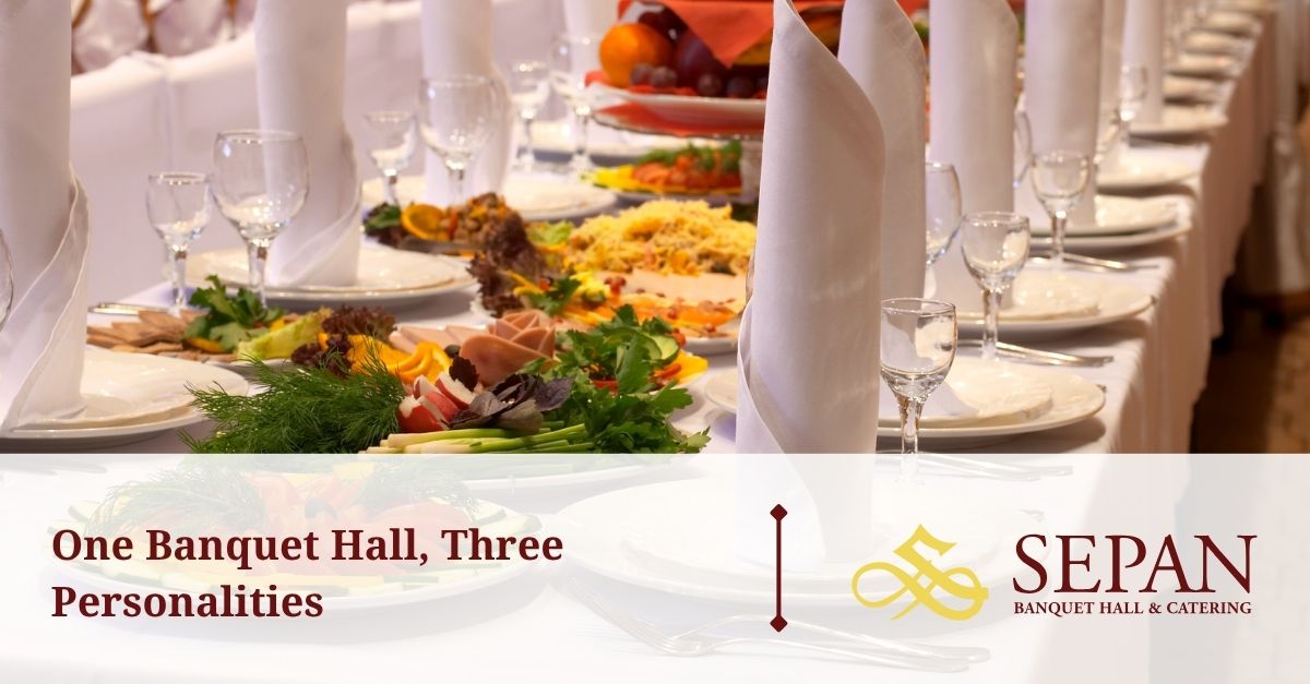 one banquet hall three personalities