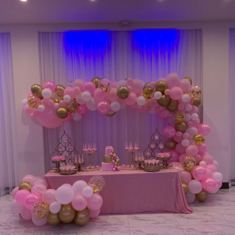 quinceanera hall decorations purple